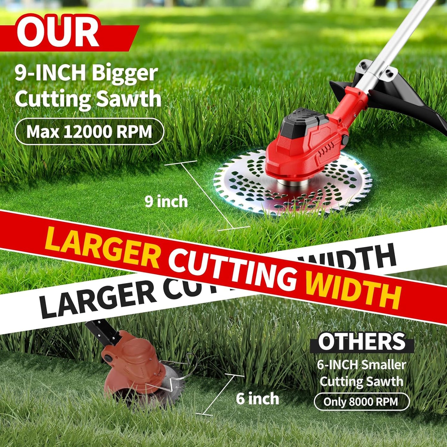 LawnEdge™ Coupe-herbe sans balai réglable